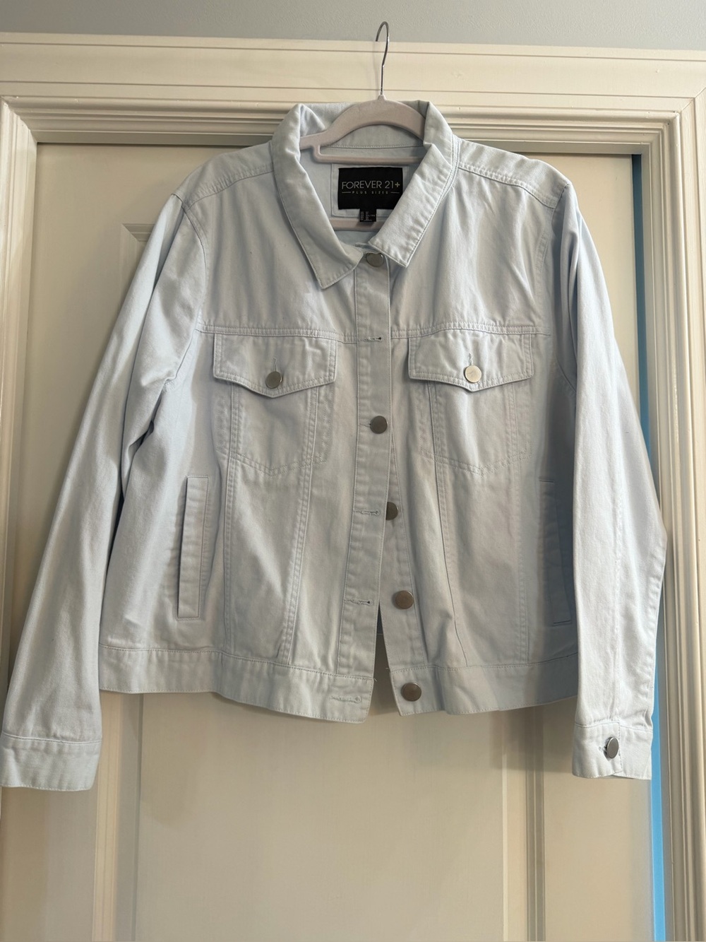 Forever 21 Pale Blue Denim Jacket - Women's Classic Trucker